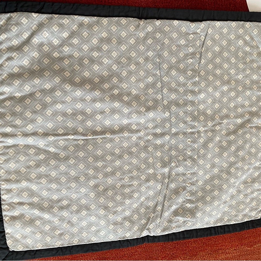 Dwell Studio Quilted Sham Watercolor Rose Gray, 26x21", NEW from Target - Picture 5 of 6